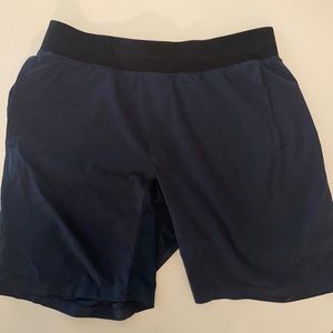 Large 9” Lululemon “The Short” Dark Blue